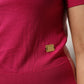 Dolce & Gabbana Pink Short Sleeves Buttoned Ascot Collar Top
