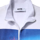 MSGM White Graphic Print Cotton Long Sleeves Full Zip Bomber Jacket