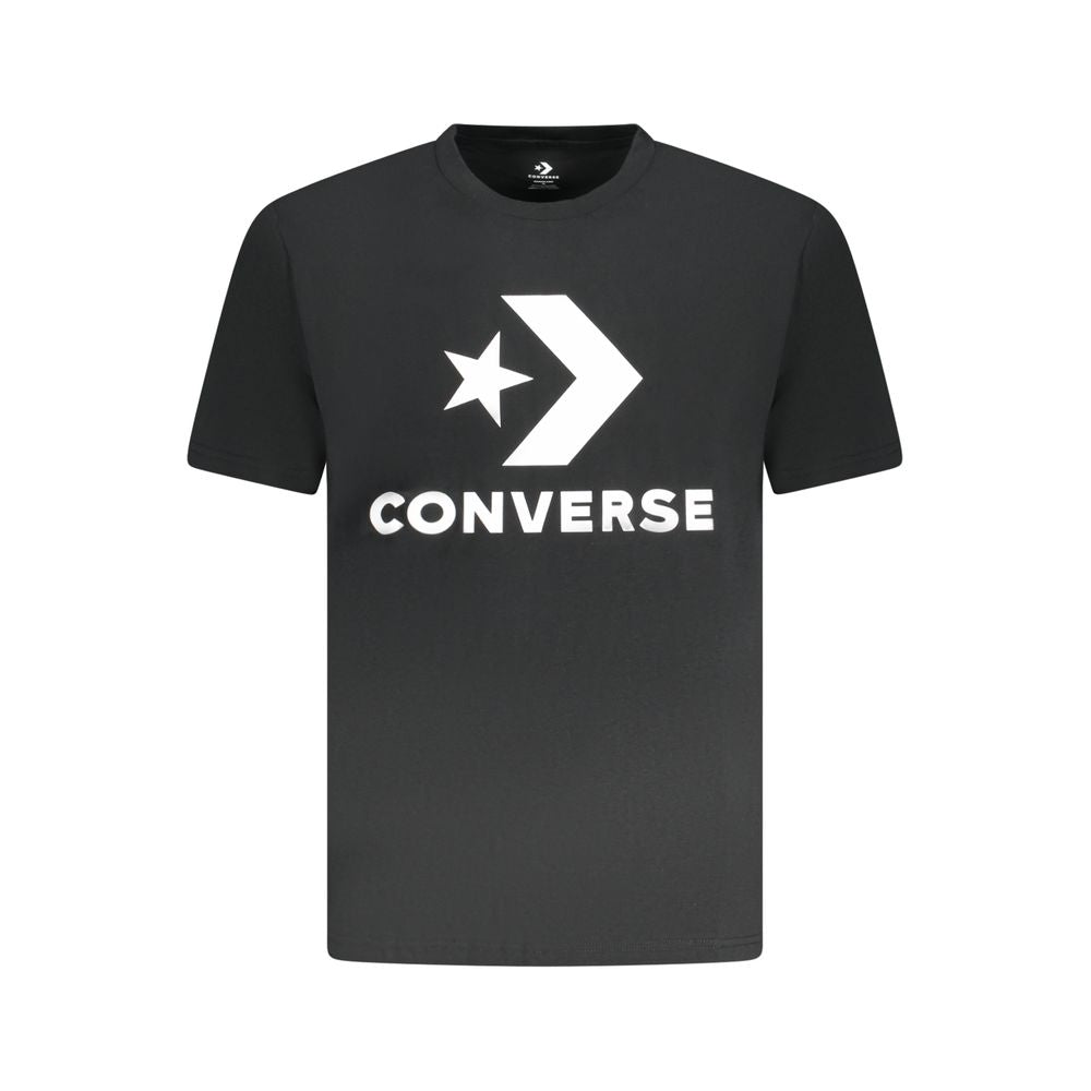Black Cotton Men T-Shirt