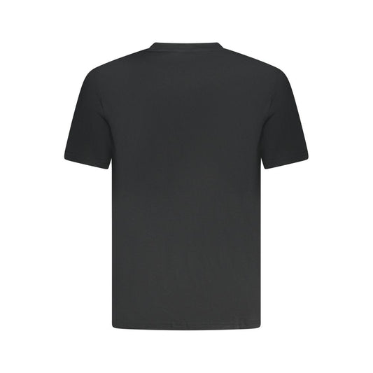 Black Cotton Men T-Shirt