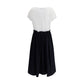 Long Dress with appliqué skirt