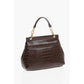 LOVE Faux Leather Bag with Golden Details and Removable Shou