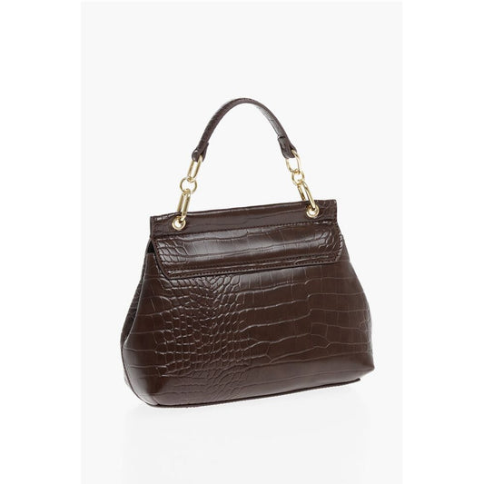 LOVE Faux Leather Bag with Golden Details and Removable Shou