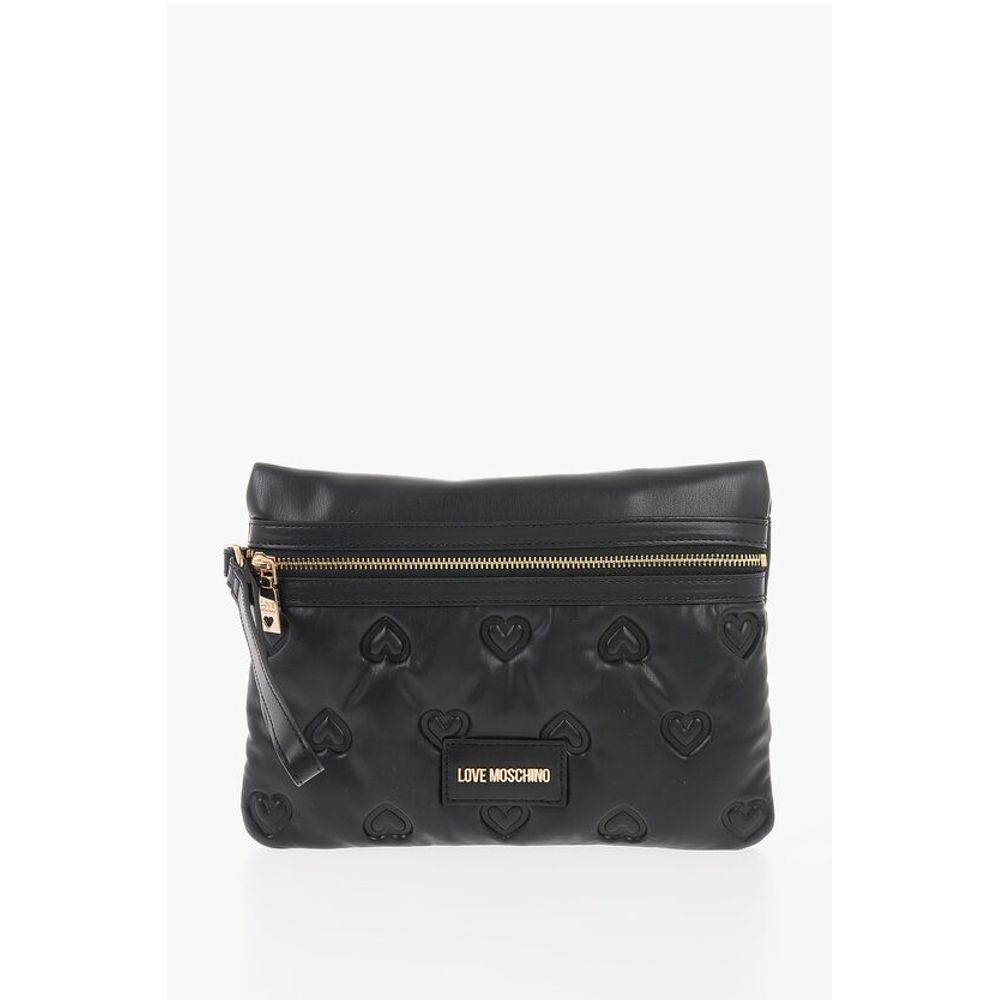 LOVE Hearts Embossed Faux Leather Handbag