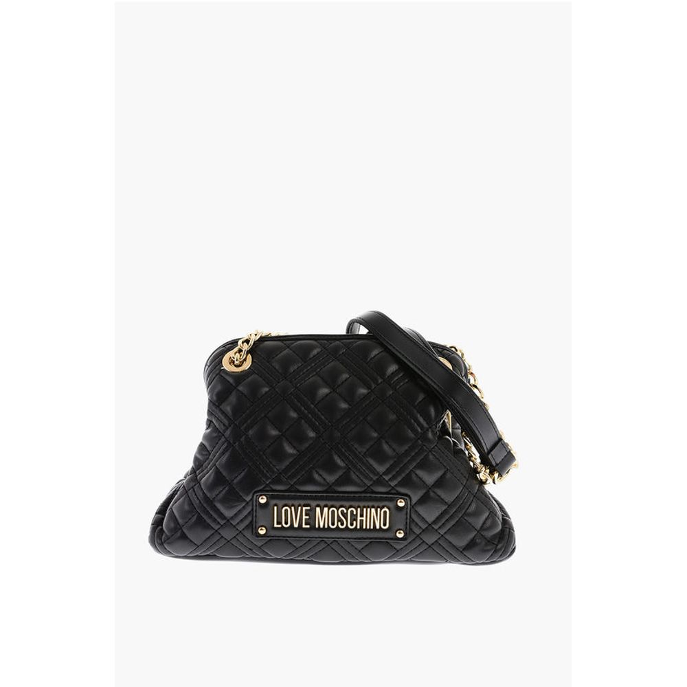 LOVE Quilted Mini Handle Bag with Golden Logo