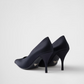 Prada Blue Satin Pumps