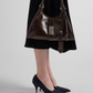 Prada Blue Satin Pumps