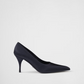 Prada Blue Satin Pumps