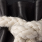 Prada Black Nappa Leather Rope Detail  Sandals