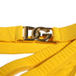 Dolce & Gabbana Yellow Waistband Logo Beachwear Brief Swimwear