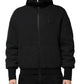 Dolce & Gabbana Black DG Logo Plaque Hooded Bomber Jacket