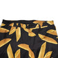Dolce & Gabbana Black Pasta Print Tapered Men Pants