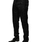 Dolce & Gabbana Black Cotton DG Crown Dress Pants