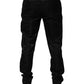 Dolce & Gabbana Black Cotton DG Crown Dress Pants