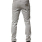 Dolce & Gabbana Silver Cotton Stretch Slim Denim Jeans