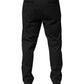 Dolce & Gabbana Black Cotton Dress Slim Formal Pants