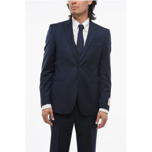 CC COLLECTION 3-Piece REFINED Suit with Peak Lapel
