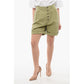 Pleated High-waisted Shorts