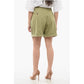 Pleated High-waisted Shorts