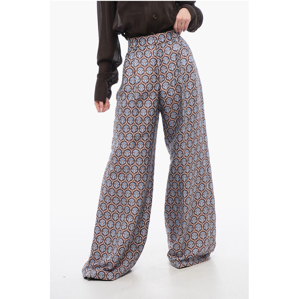 Jacquard Pleated Pants