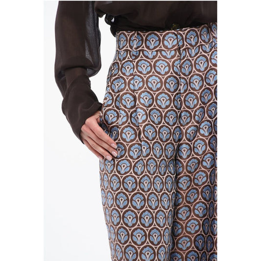 Jacquard Pleated Pants