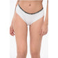 Solid Color Bikini Bottom with Logoed Contrasting Band