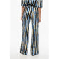 Striped POIROT Pants with Elastic Waistband