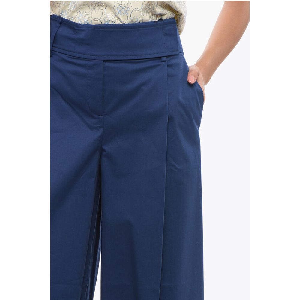 Single Pleated Palazzo Pants with Hidden Closure
