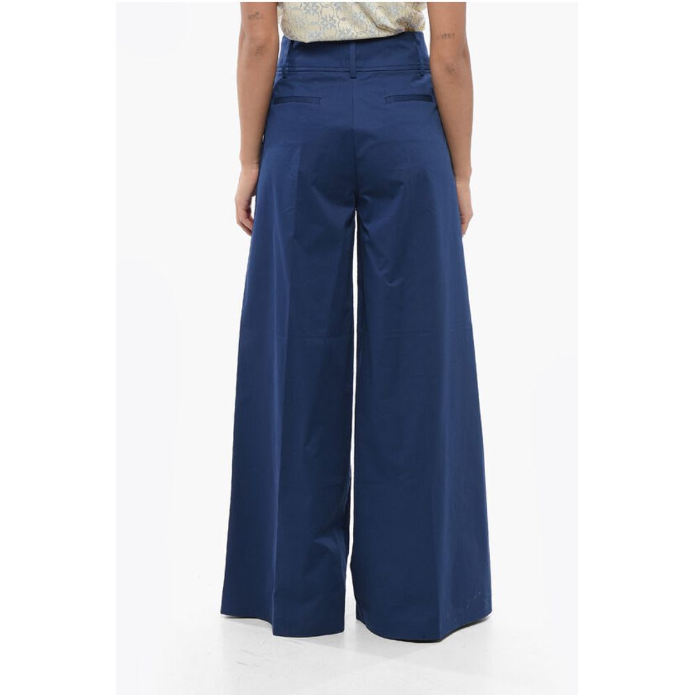 Single Pleated Palazzo Pants with Hidden Closure