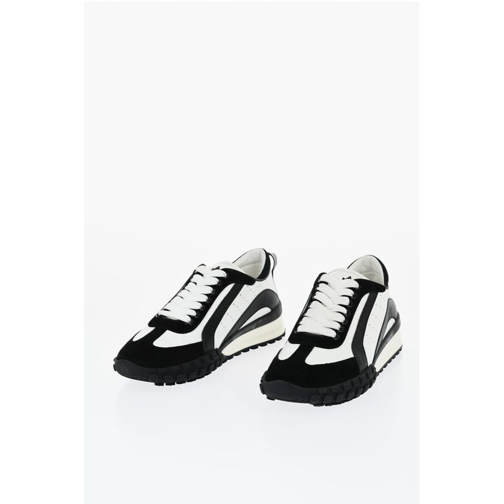 LEGEND Two Tone Suede and Leather Sneakers