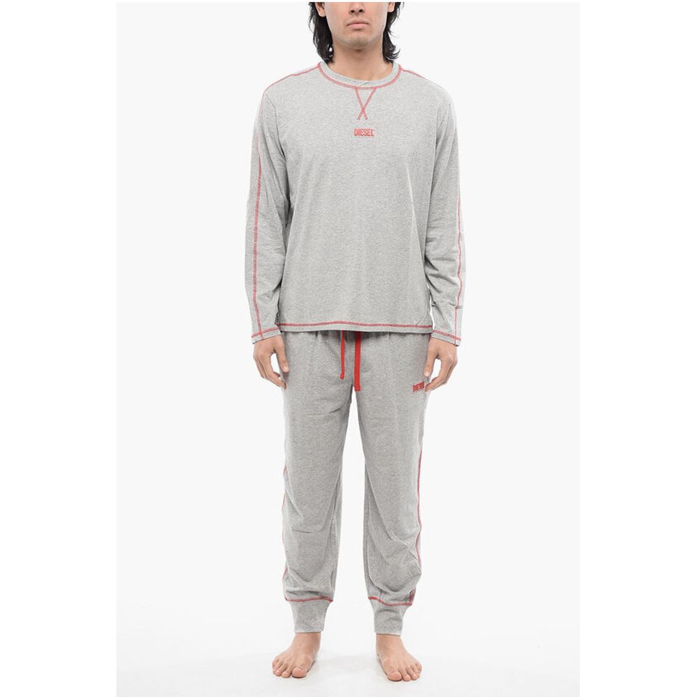 RED TAG Stretch Cotton UMSET-WILLONG Long Pyjamas Set with V