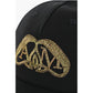 Wool Cap with Lurex Embroidery