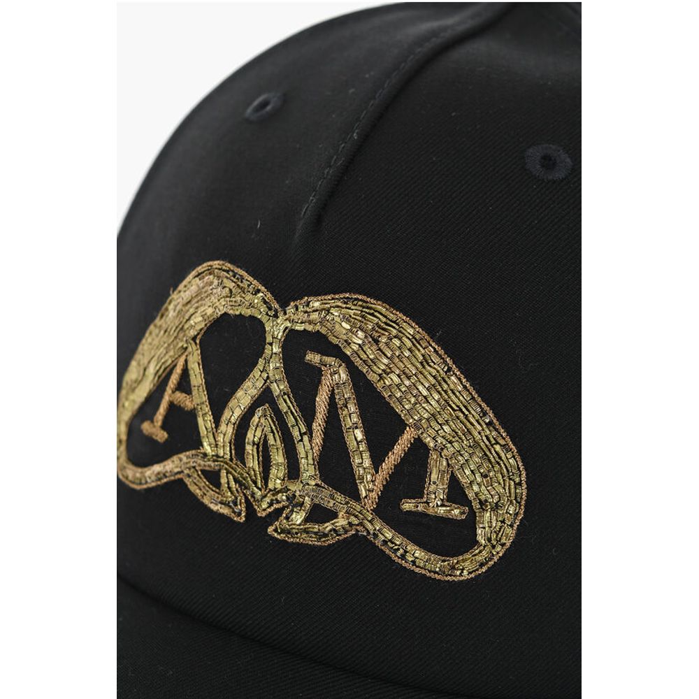 Wool Cap with Lurex Embroidery