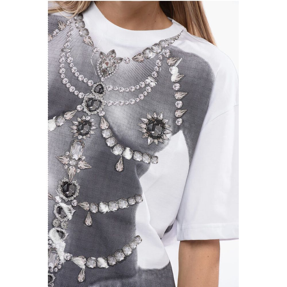 Oversized BERDI T-shirt with Trompe l'oeil Print