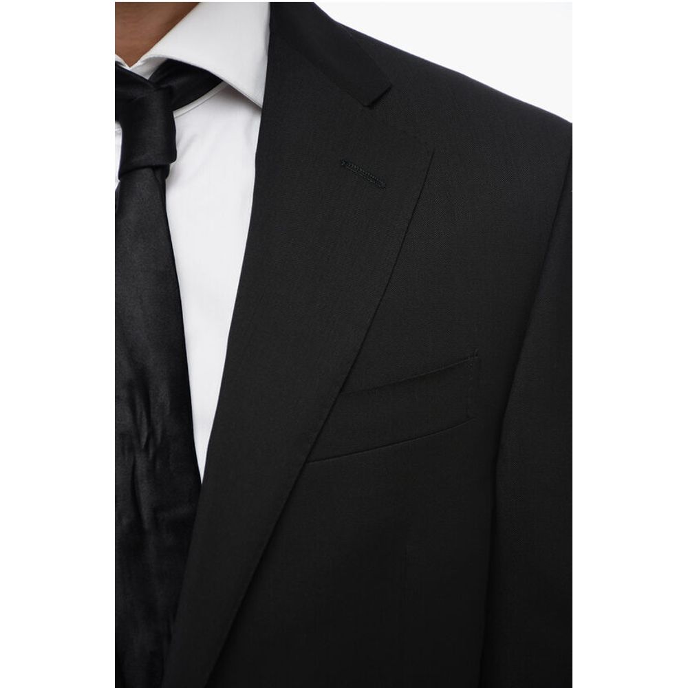 2 Button LEADER Virgin Wool Suit with Flap Pockets