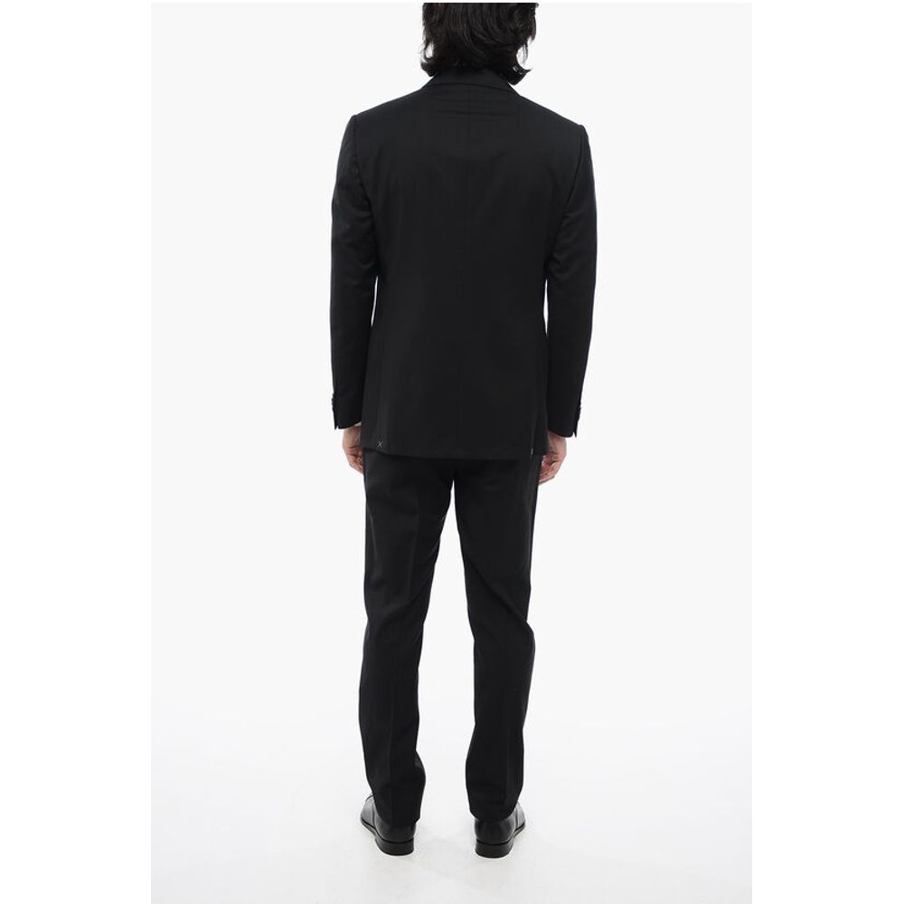 2 Button LEADER Virgin Wool Suit with Flap Pockets