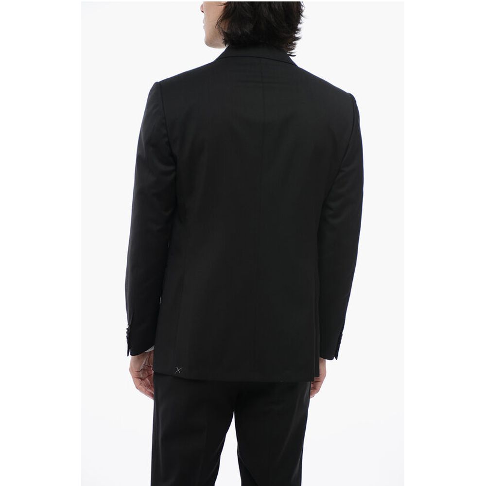 2 Button LEADER Virgin Wool Suit with Flap Pockets