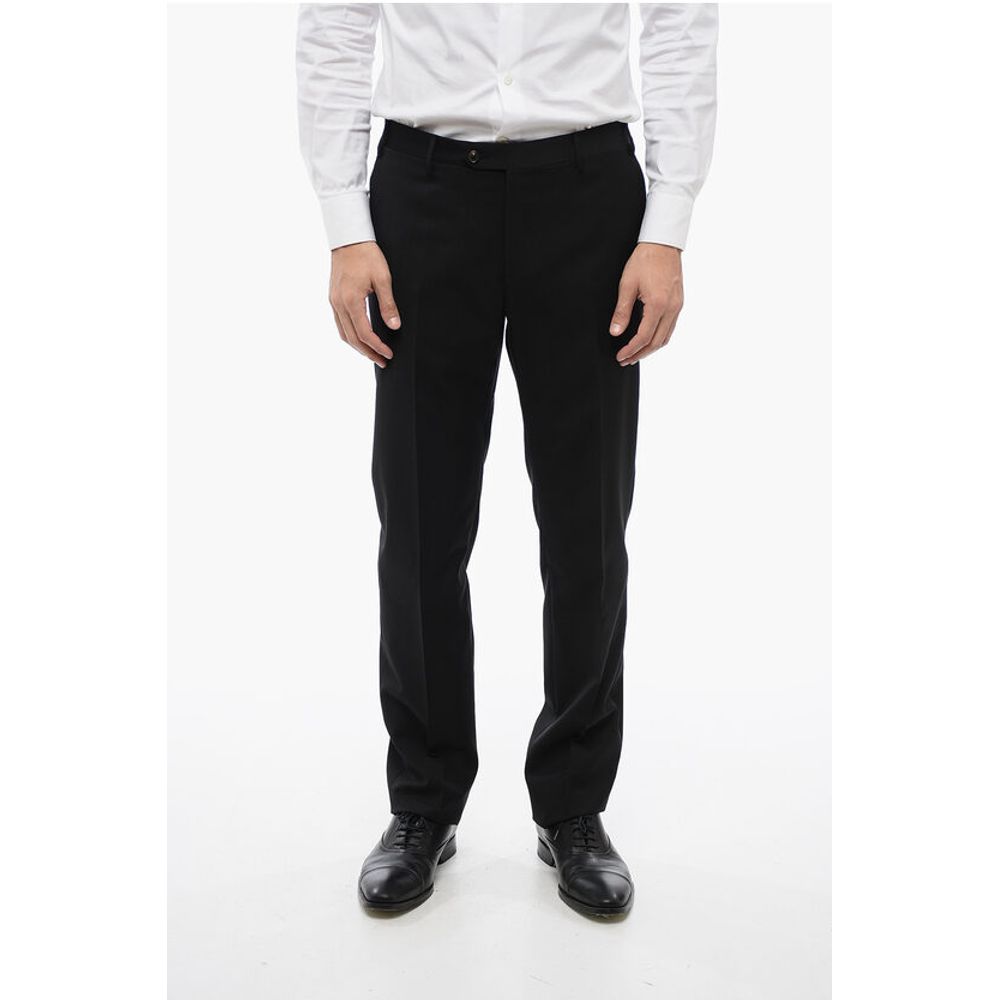 2 Button LEADER Virgin Wool Suit with Flap Pockets