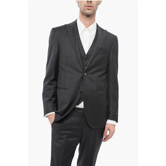 Center Vent Peak Lapel CERIM.ACADEMY 3 Piece Waistcoat Suit