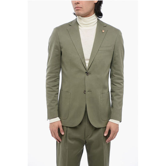 Twill Side Vents Notch Lapel CIRCLE 2-Button Suit
