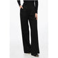 Single-pleated Palazzo Pants with Lurex Pinstriped Motif