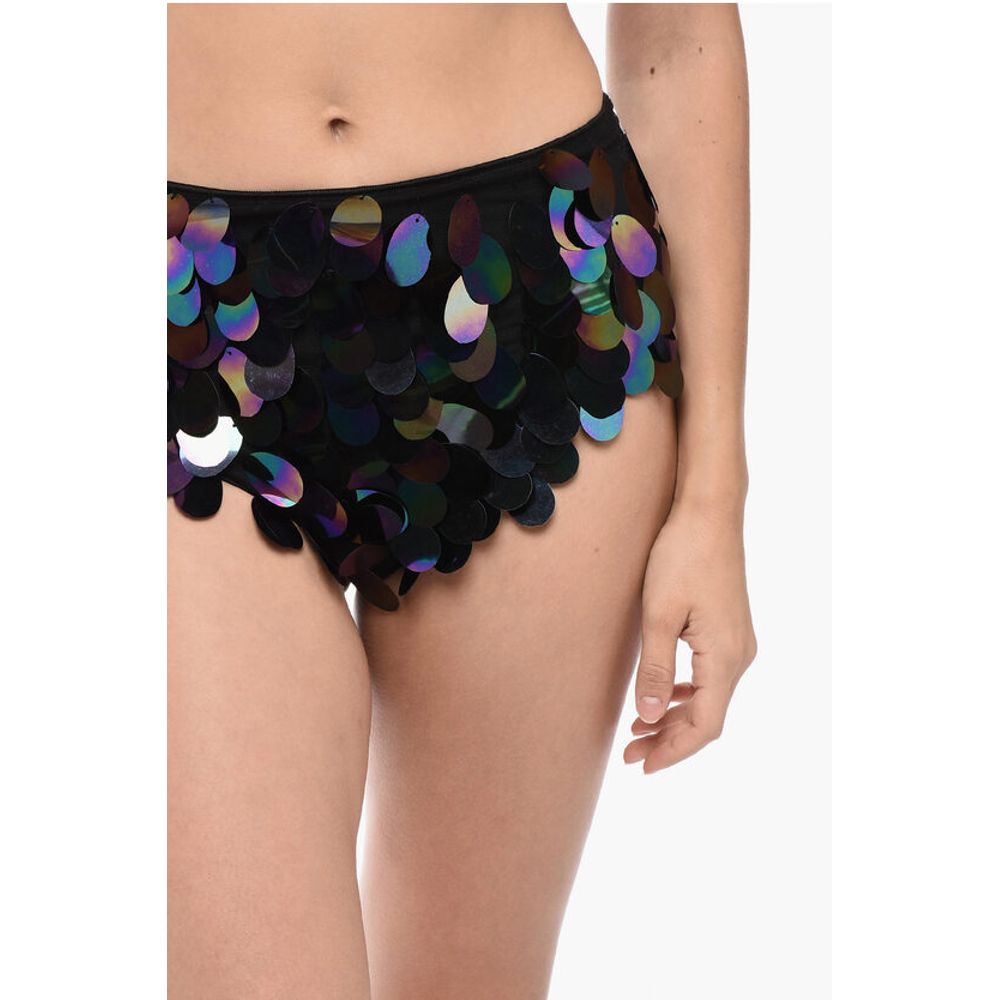 Sequined High-Waisted Bikini Set
