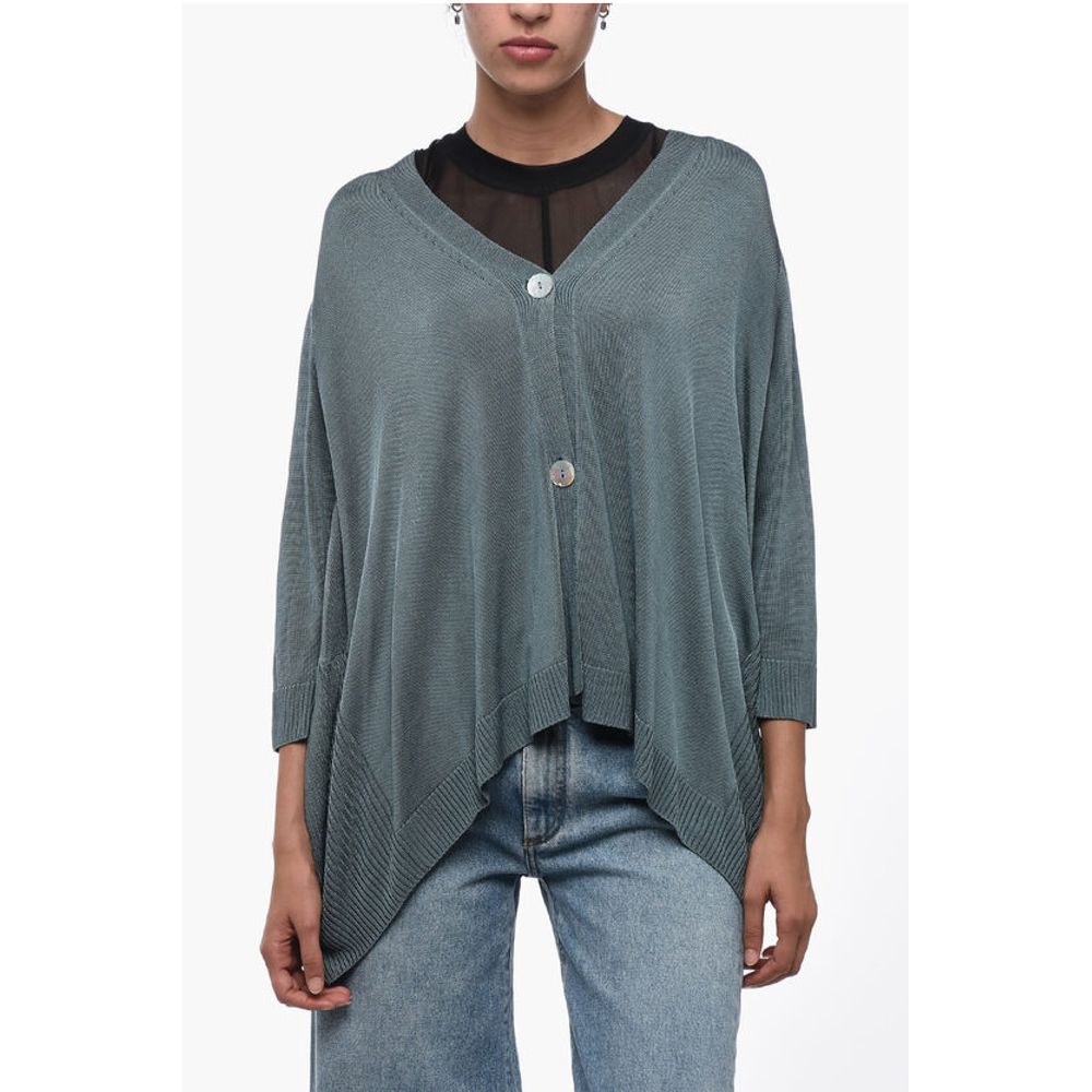 Oversized Cardigan with 3/4 Sleeves