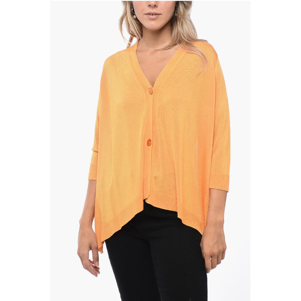 Oversized Cardigan with 3/4 Sleeves