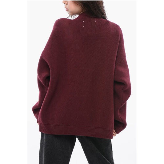 Drop Shoulder Wool Cardigan