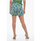 Canapa Shorts with Floral Pattern