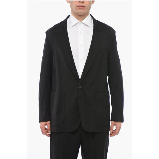 Unlined CAPITOLO Suit with Peak Lapel