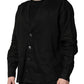 Dolce & Gabbana Black Linen Long Sleeves Men Casual Shirt