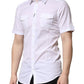 Dolce & Gabbana White Cotton GOLD Short Sleeves Casual Shirt