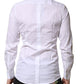 Dolce & Gabbana White GOLD Long Sleeves Men Dress Formal Shirt